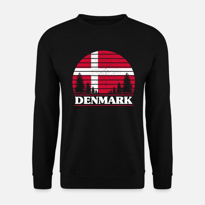 Dänemark - Unisex Pullover - Schwarz