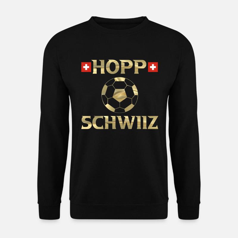 Hopp Schwiiz - Unisex Pullover - Schwarz