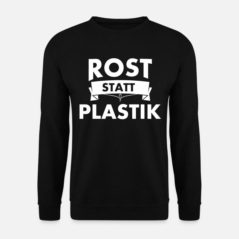 ROST STATT PLASTIK - Unisex Pullover - Schwarz