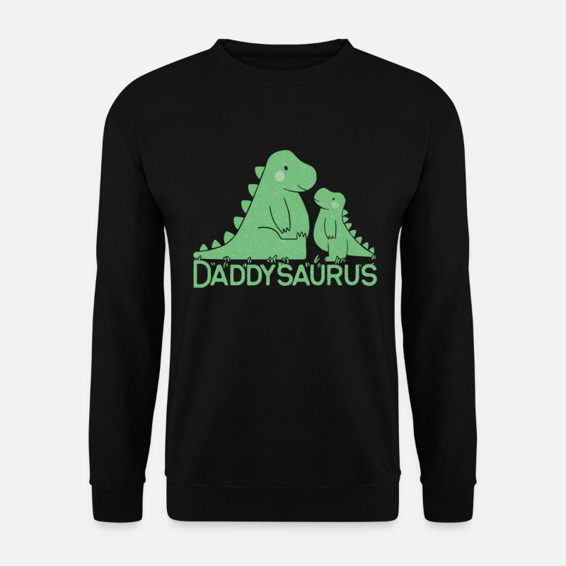 Daddysaurus - Dinosaur Father's Day Gift - Unisex Sweatshirt - black