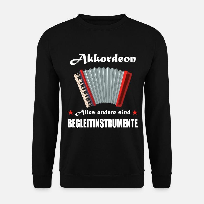 Akkordeon Geschenk Steirische Ziehharmonika - Unisex Pullover - Schwarz
