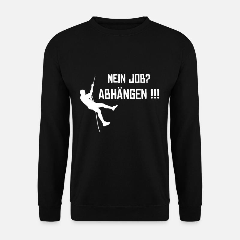 Industriekletterer Job Gebäudereiniger - Unisex Pullover - Schwarz