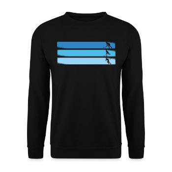 Floorball Floorball Game Design Floorball Joueur - Sweat-shirt Unisexe - noir - Devant - Alina (178cm) & Michal (187cm)