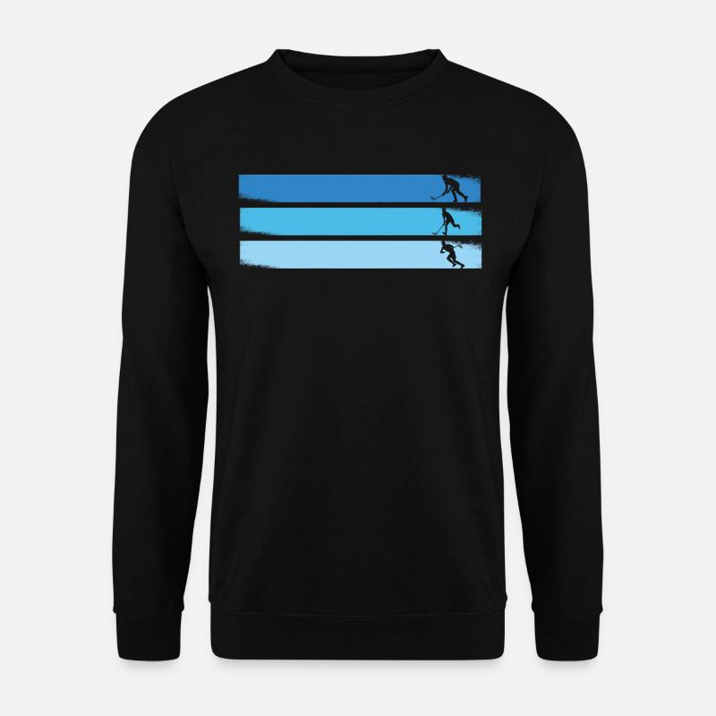 Floorball Unihockey Spiel Design Floorball Spieler - Unisex Pullover - Schwarz