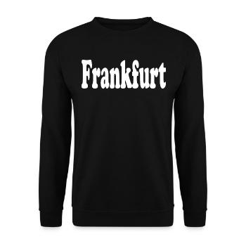 Frankfurt - Unisex Sweatshirt - black - Front - Alina (178cm) & Michal (187cm)