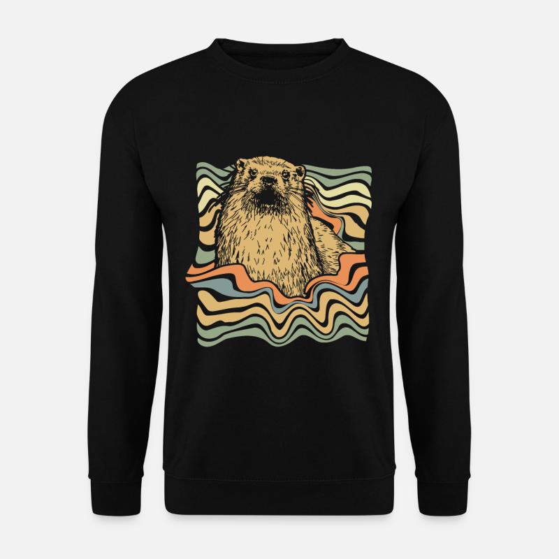 otter - Unisex Sweatshirt - black