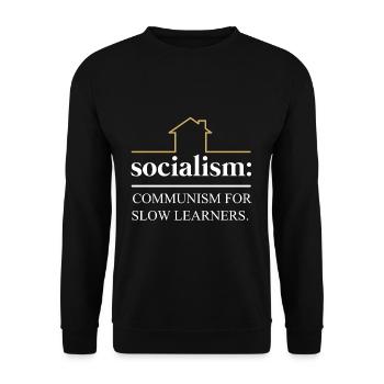 Capitaliste communiste socialiste - Sweat-shirt Unisexe - noir - Devant - Alina (178cm) & Michal (187cm)