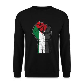 Palestine - Sweat-shirt Unisexe - noir - Devant - Alina (178cm) & Michal (187cm)