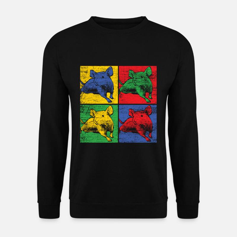 Maus Tier - Unisex Pullover - Schwarz
