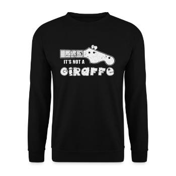 Guitare girafe - Sweat-shirt Unisexe - noir - Devant - Alina (178cm) & Michal (187cm)