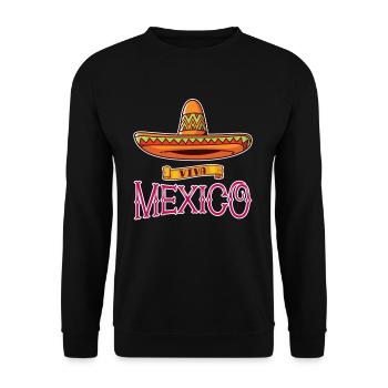 Mexiko - Unisex Pullover - Schwarz - Vorne - Alina (178cm) & Michal (187cm)