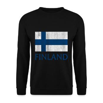 Finnland Skandinavien - Unisex Pullover - Schwarz - Vorne - Alina (178cm) & Michal (187cm)