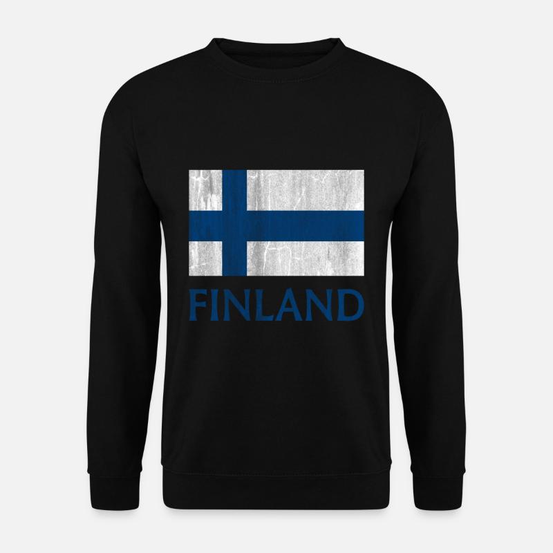 Finnland Skandinavien - Unisex Pullover - Schwarz