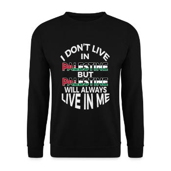 Palestine life - Unisex Sweatshirt - black - Front - Alina (178cm) & Michal (187cm)