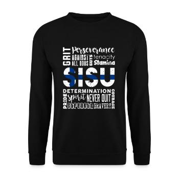Finland Scandinavia culture - Unisex Sweatshirt - black - Front - Alina (178cm) & Michal (187cm)