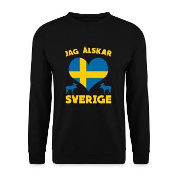 Schweden - Unisex Pullover - Schwarz - Vorne - Alina (178cm) & Michal (187cm)