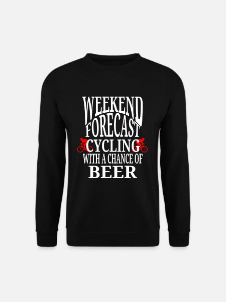 Fahrrad Bier Geschenk - Unisex Pullover - Schwarz