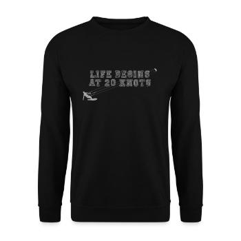 Kitesurfen Kitesurfer - Unisex Pullover - Schwarz - Vorne - Alina (178cm) & Michal (187cm)