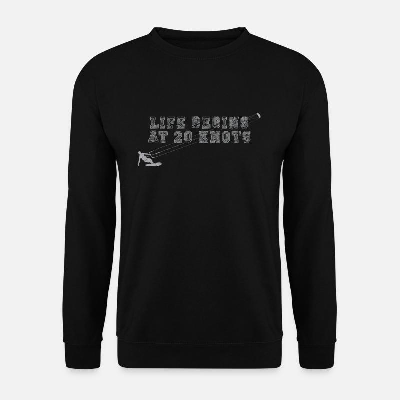 Kitesurfen Kitesurfer - Unisex Pullover - Schwarz