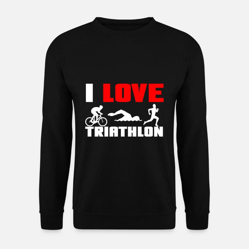 Triathlon love triathletes - Unisex Sweatshirt - black