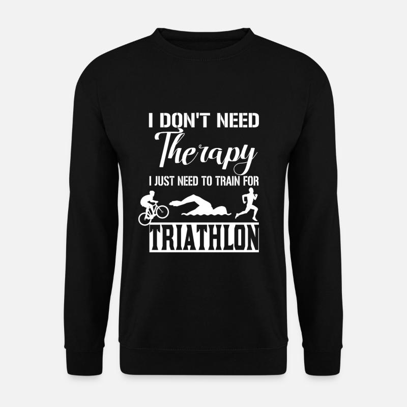 Triathlon therapy - Unisex Sweatshirt - black
