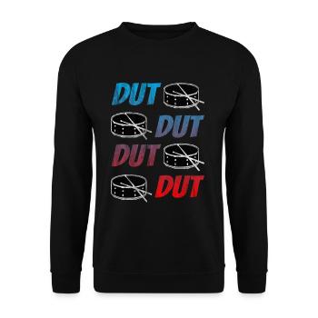 Batteur pilons tambour - Sweat-shirt Unisexe - noir - Devant - Alina (178cm) & Michal (187cm)