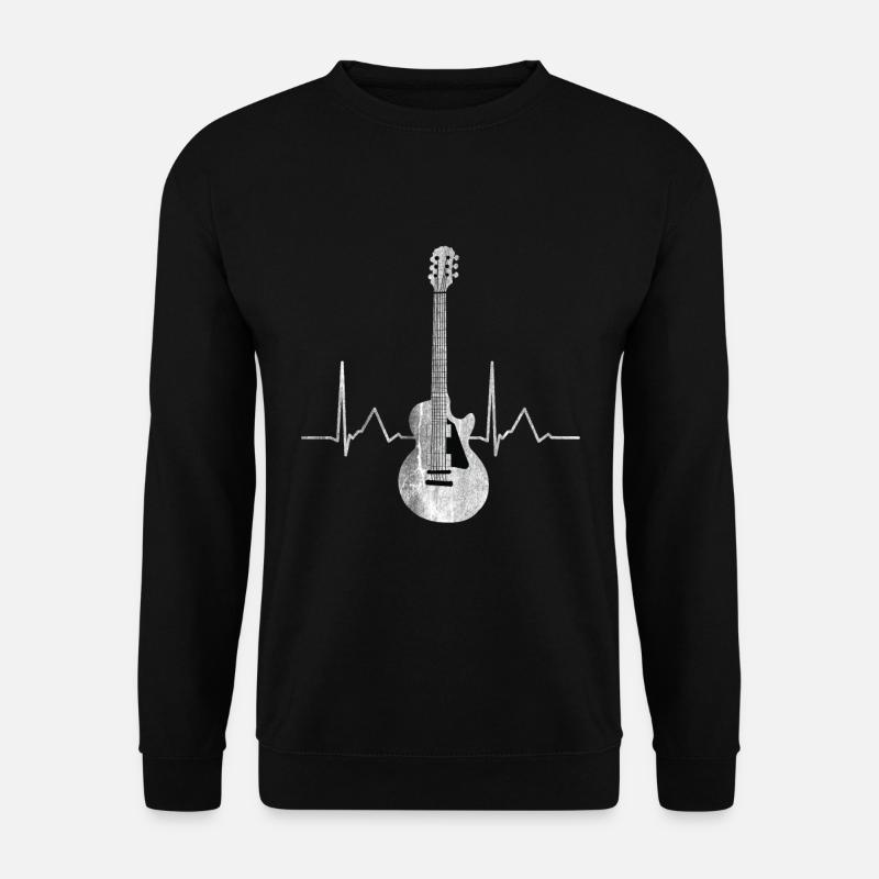 Music guitar pulse - Unisex Sweatshirt - black