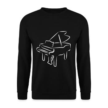 Opéra d'instrument de piano - Sweat-shirt Unisexe - noir - Devant - Alina (178cm) & Michal (187cm)