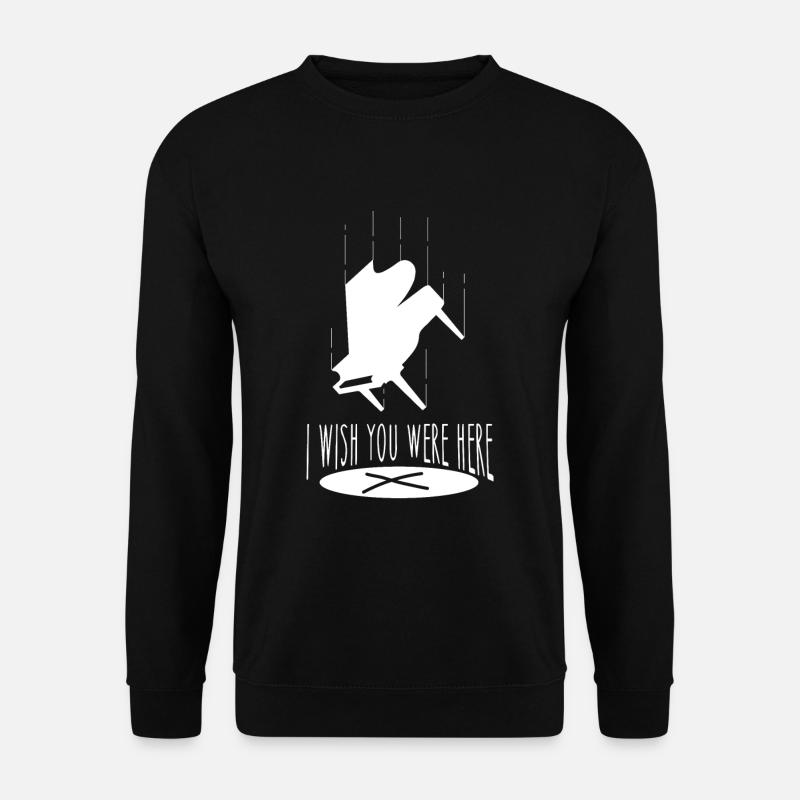 Klavier Instrument - Unisex Pullover - Schwarz