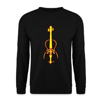 cello - Unisex Sweatshirt - black - Front - Alina (178cm) & Michal (187cm)