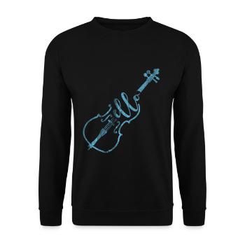 Cello composer - Unisex Sweatshirt - black - Front - Alina (178cm) & Michal (187cm)