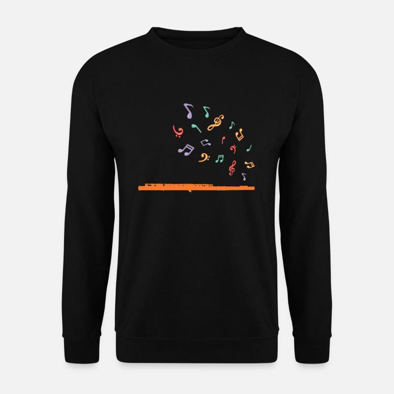 Flöte - Unisex Pullover - Schwarz