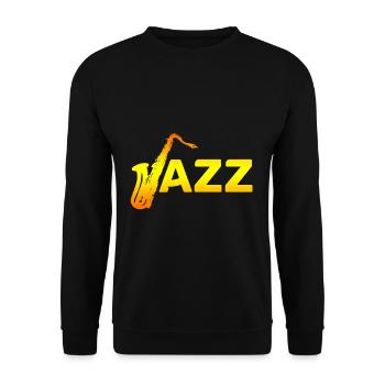 Jazz - Unisex Pullover - Schwarz - Vorne - Alina (178cm) & Michal (187cm)
