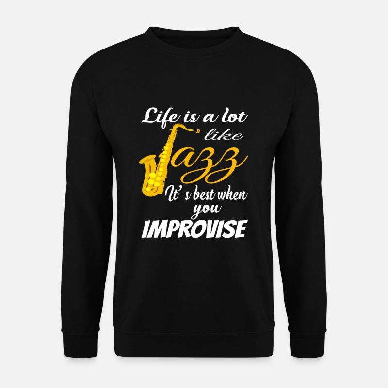 Jazz Musiker - Unisex Pullover - Schwarz