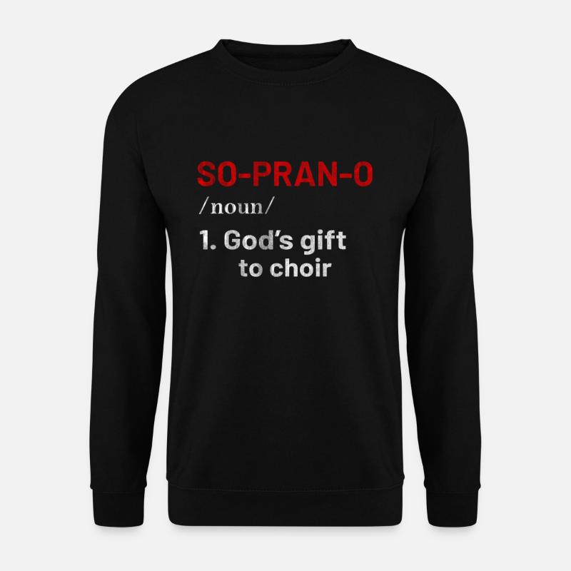 Sopran Stimme - Unisex Pullover - Schwarz