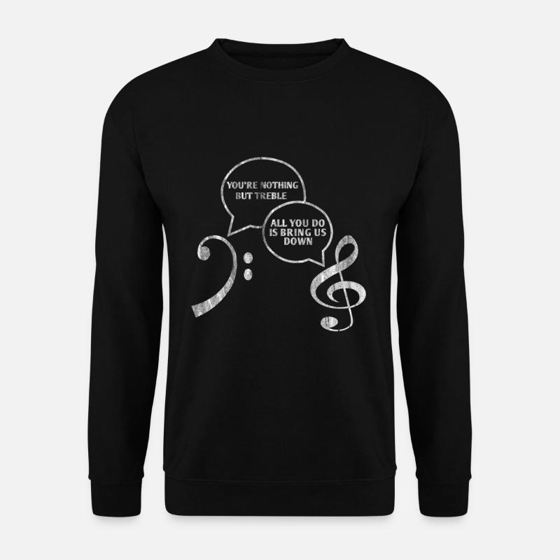 Notenschlüssel Musiker - Unisex Pullover - Schwarz