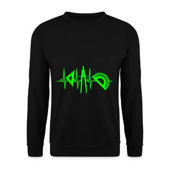 architecture - Unisex Sweatshirt - black - Front - Alina (178cm) & Michal (187cm)