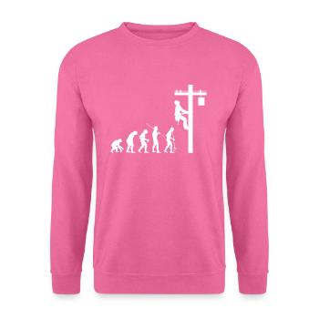 Électricien évolution - Sweat-shirt Unisexe - rose - Devant