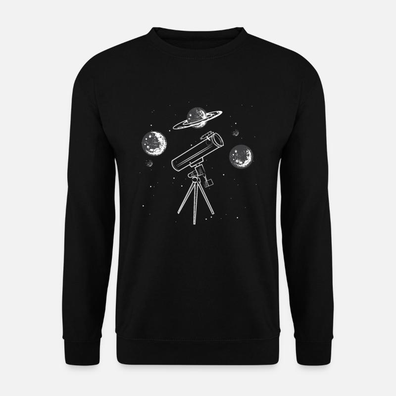 Telescope planet - Unisex Sweatshirt - black