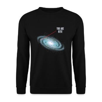 Système solaire astronomie - Sweat-shirt Unisexe - noir - Devant - Alina (178cm) & Michal (187cm)