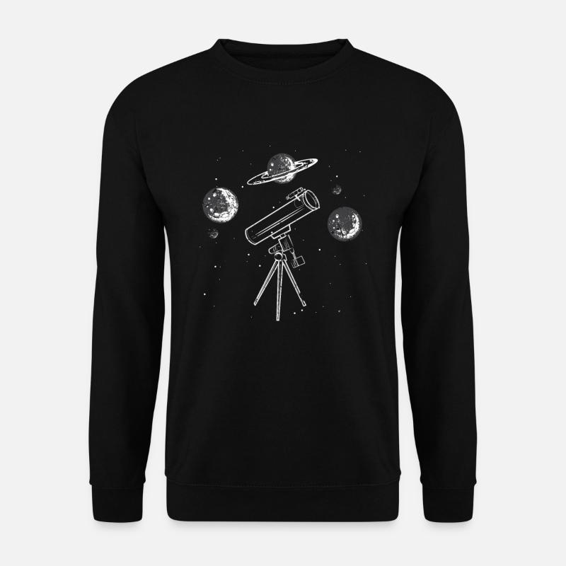 Astronomie Teleskop - Unisex Pullover - Schwarz