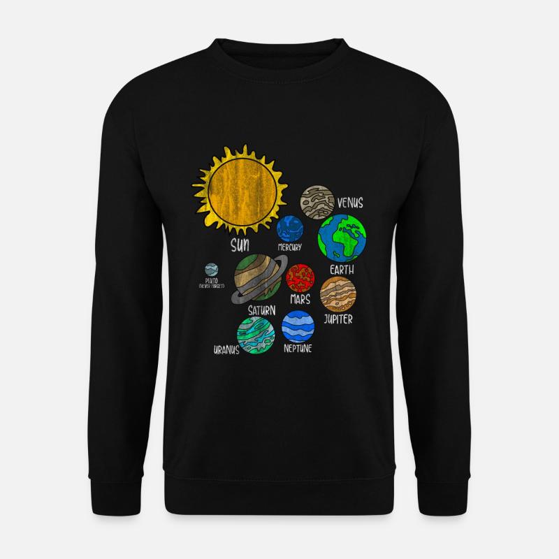 Planeten Erde - Unisex Pullover - Schwarz