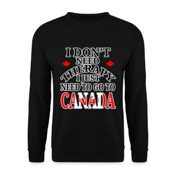 Canada time out - Unisex Sweatshirt - black - Front - Alina (178cm) & Michal (187cm)