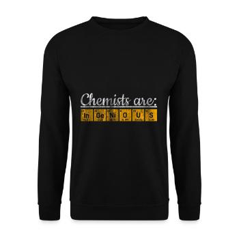 Chimiste Chimiste Scientifique - Sweat-shirt Unisexe - noir - Devant - Alina (178cm) & Michal (187cm)