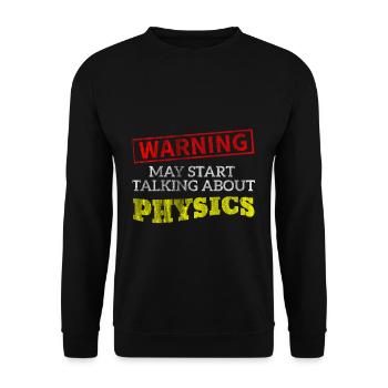 Physics gift - Unisex Sweatshirt - black - Front - Alina (178cm) & Michal (187cm)