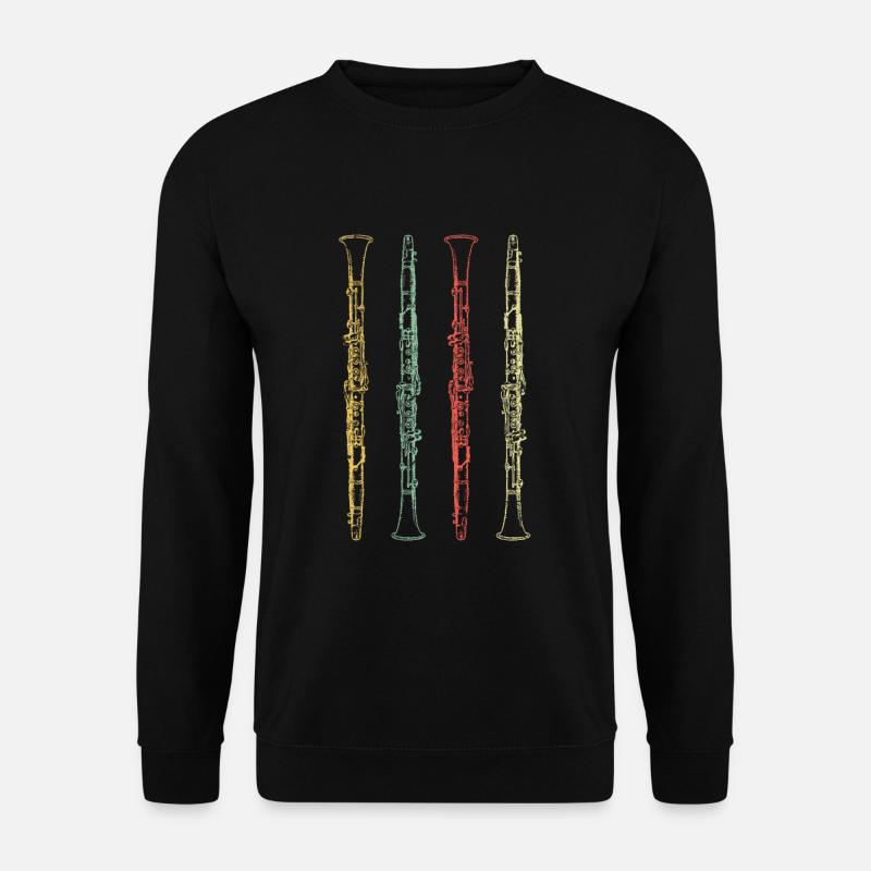 Klarinette Blasinstrument - Unisex Pullover - Schwarz
