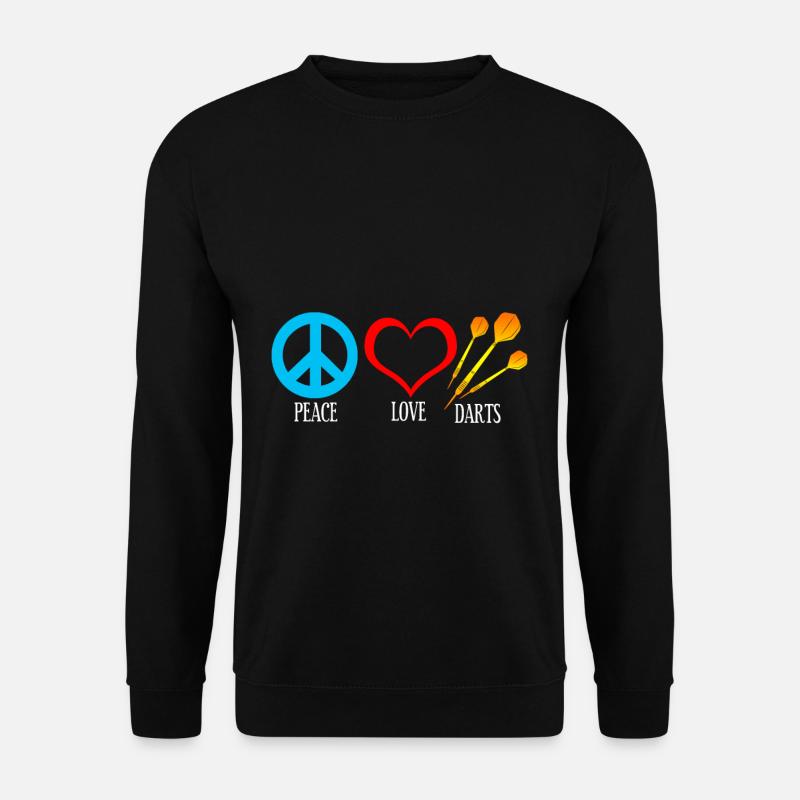 Darts peace - Unisex Sweatshirt - black