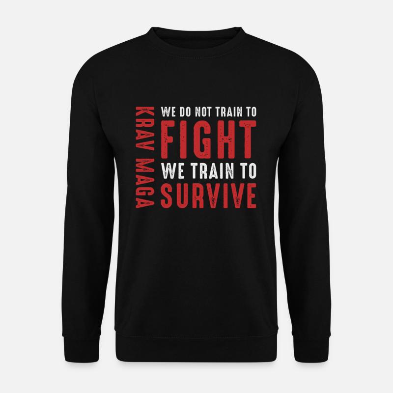 Krav Maga Verteidigung - Unisex Pullover - Schwarz