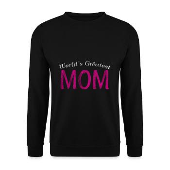 Mutter - Unisex Pullover - Schwarz - Vorne - Alina (178cm) & Michal (187cm)