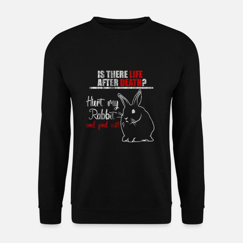 Kaninchen Besitzer - Unisex Pullover - Schwarz